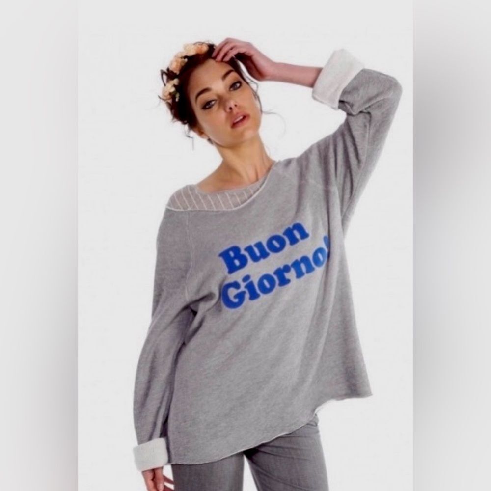 Wildfox Buon Giorno! morning sweatshirt S